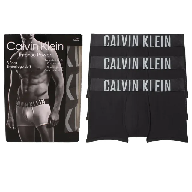 【Calvin Klein 凱文克萊】3件組 CK涼感超細纖維低腰短版男內褲 四角男內褲(CK內褲-多款任選)