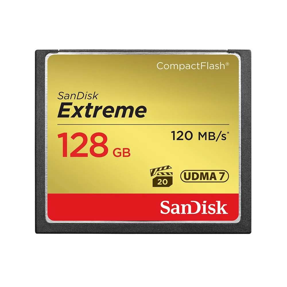 【SanDisk】Extreme CompactFlash 記憶卡128GB(公司貨)