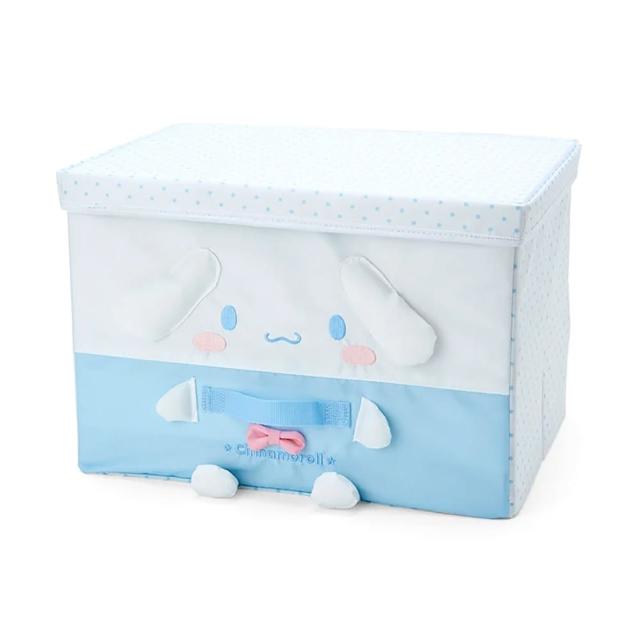 【SANRIO 三麗鷗】角色造型可折疊收納箱 L 附蓋子 大耳狗