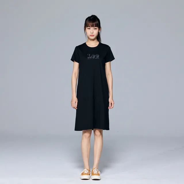 【Lee 官方旗艦】女裝 休閒洋裝 / 棉質舒適 LOGO 多款任選 標準版型(LB401003 / LB401004 / LB401005)