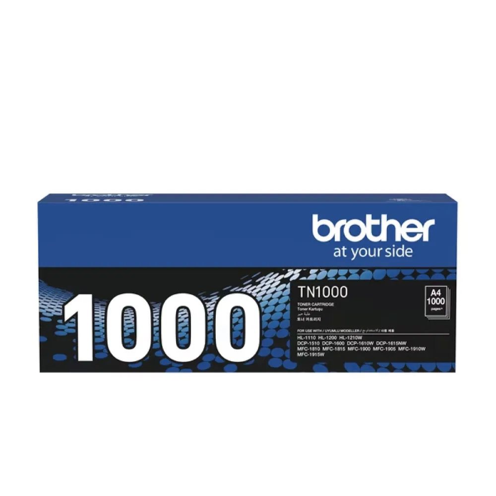 【brother】TN-1000 原廠黑色碳粉匣 適用機型:HL-1110/11210W/ DCP-1510/1610W/ MFC-1815/1910W(TN-1000)