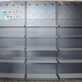 【撥撥的架子】93x50x230cm 層板款 中島洞洞板架 廚房收納櫃 電器櫃 微波爐收納架(單面中島洞洞板架)