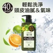 【LUCIDO 倫士度】頭皮去味洗髮精450ml(草本柑橘)