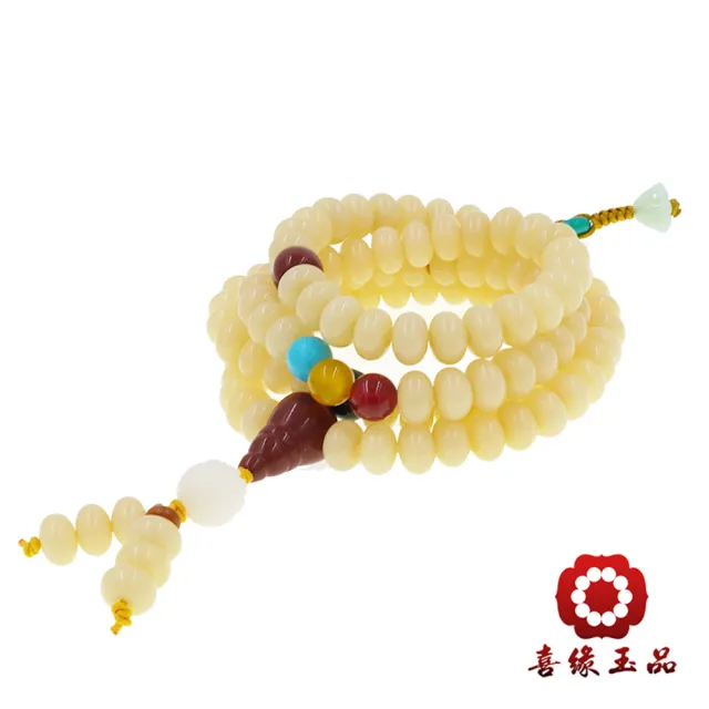 喜緣玉品】玉化菩提根鴻福108顆念佛珠(5*9mm) - momo購物網- 好評推薦