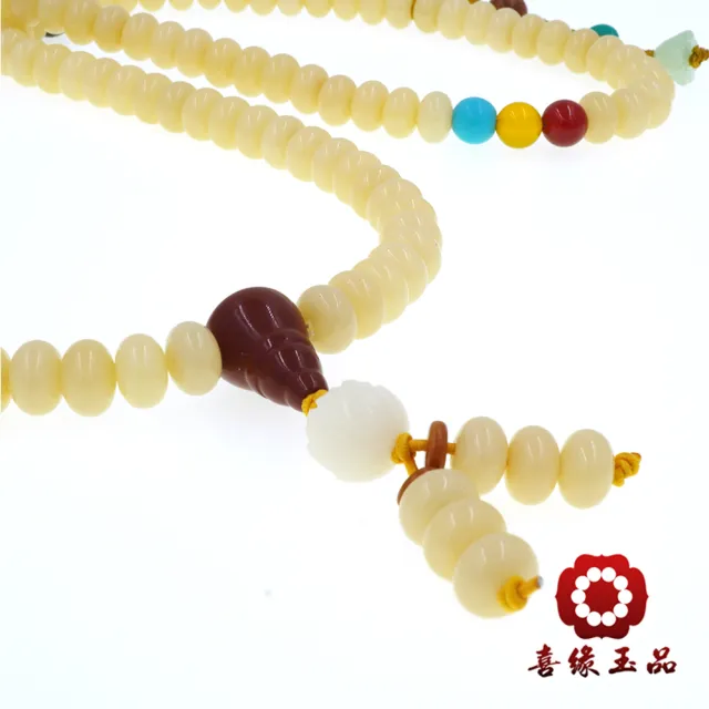 喜緣玉品】玉化菩提根鴻福108顆念佛珠(5*9mm) - momo購物網- 好評推薦