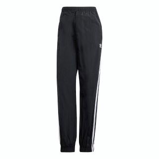 【adidas 愛迪達】3 S Cuffed Pant 女 長褲 運動 休閒 復古 三葉草 尼龍 彈性褲口 黑(IU2530)