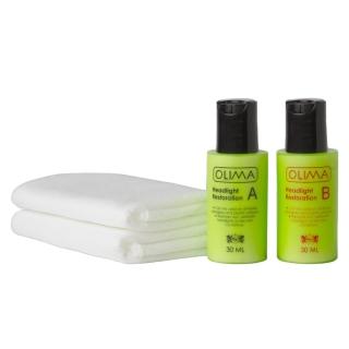 【OLIMA】大燈霧化還原劑組A+B劑 30ml 2入組(大燈還原 汽車美容)