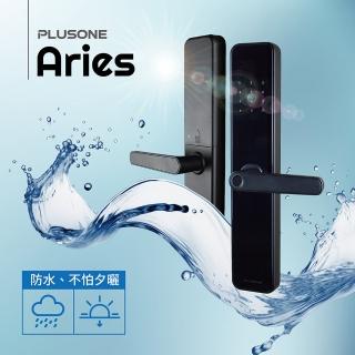 【PLUSONE】五合一防水款門鎖Aries(指紋│密碼│卡片│鑰匙│APP│遠端│IOT/附基本安裝)