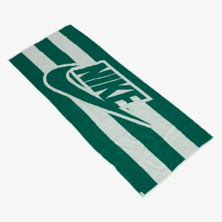 【NIKE 耐吉】Club 海灘毛巾 綠色 薄款 夏日 吸水 經典 大Logo 毛巾 N1011123119OS