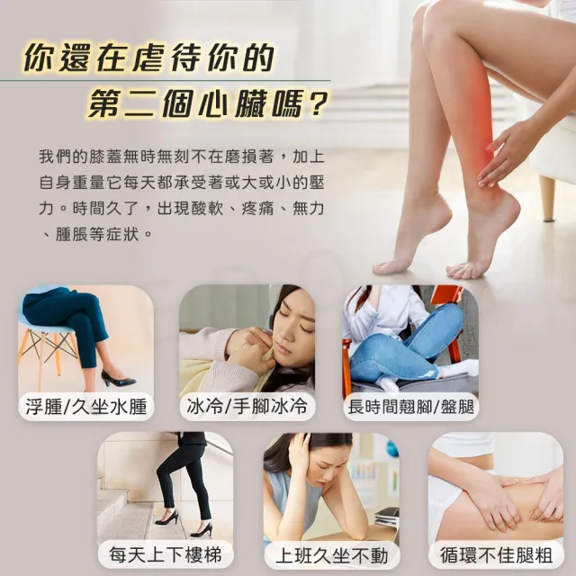 【Beroso 倍麗森】買一送一石墨烯暖腿護膝溫熱按摩器AL0050(腿部按摩 足部按摩 美腿按摩機)