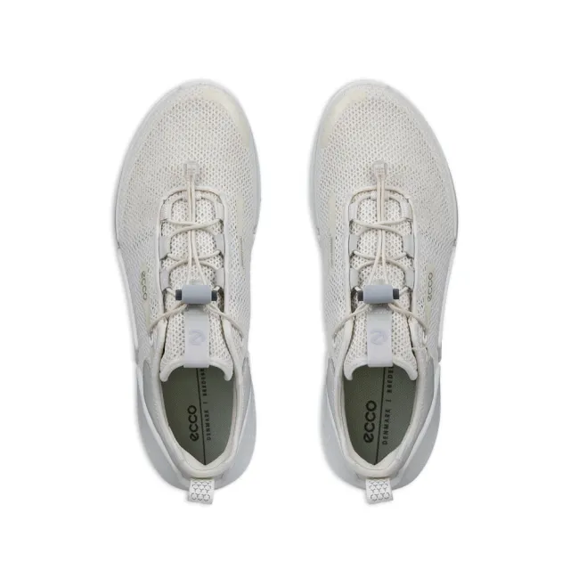 【ecco】BIOM 2.0 W 健步透氣織物極速戶外運動鞋 女鞋(白色 80067350874)