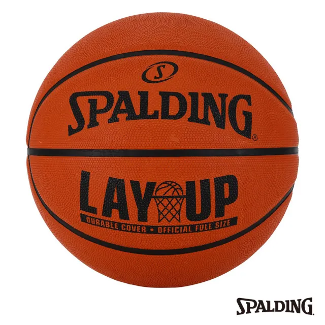 【SPALDING】LAYUP 籃球 室外球 橡膠 棕(7號球)