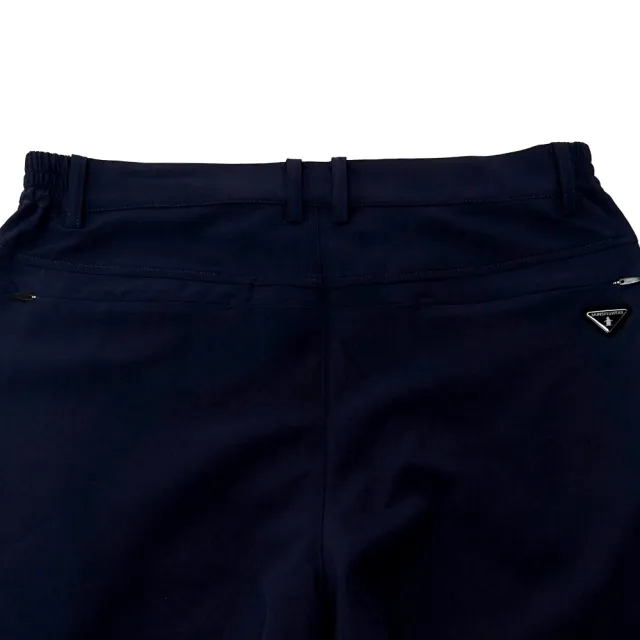 【Munsingwear】企鵝牌 男款藏青色時尚簡約花紗素材高機能彈性防潑水短褲 MGTL8505