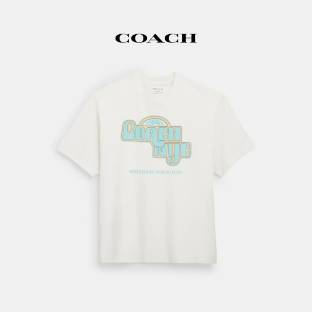 COACHCOACH蔻馳官方直營 NEW YORK印花T恤-復古象牙白色(CT260)