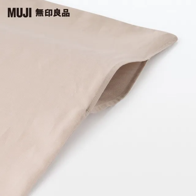【MUJI 無印良品】萊賽爾纖維被套/S/淺灰直紋