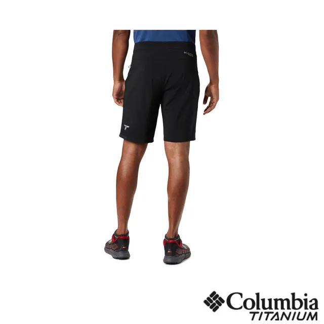 【Columbia 哥倫比亞】男款-鈦 防曬UPF50防潑短褲-黑色(UAE03160BK/IS)