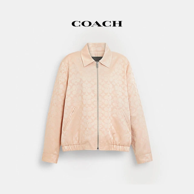 COACH蔻馳官方直營 SOUVENIR同系色經典Logo夾克-花瓣色 混合色(CT394)