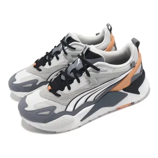 【PUMA】休閒鞋 RS-X Efekt Turbo 男鞋 灰 橘 拼接 緩衝 復古 運動鞋(390048-01)