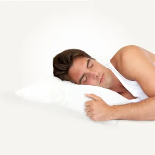【迪奧斯 Dios】超好眠天然乳膠枕(13cm高-枕芯加寬型 麵包枕頭 附天絲枕頭套)