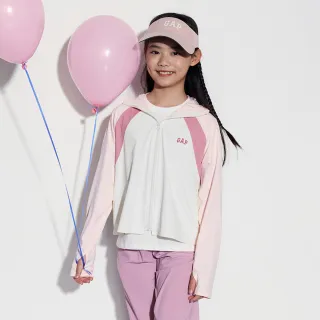 【GAP】女童裝 Logo防曬連帽外套-粉色(545485)