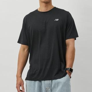 【NEW BALANCE】NB 男款 黑色 美規 排汗 快乾 舒適 上衣 運動 休閒 短袖 MT41253BK