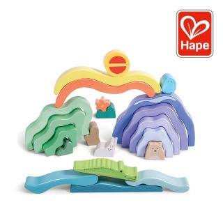 【德國Hape】自然風光藝術積木(兒童積木/大積木/學習積木/創意DIY拚搭/男孩玩具/女孩玩具)