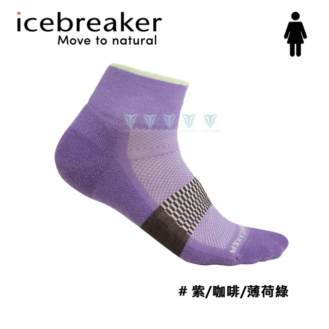 【Icebreaker】女 短筒薄毛圈多功能運動襪- IB105127(義大利製造/羊毛襪/運動襪/美麗諾)