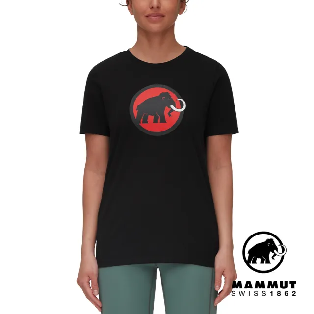 【Mammut 長毛象】Mammut Core T-Shirt Women Classic 機能短袖T恤 女款 黑色 #1017-04071