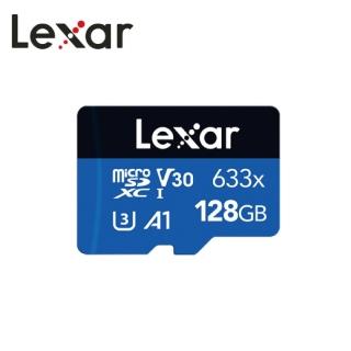 【Lexar 雷克沙】633x UHS-I A1 U3 128G microSD記憶卡(適用各種手機、攝影裝置)