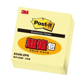 【3M】利貼便條紙2入超值包 7.2x7.6公分 E54N-2PK