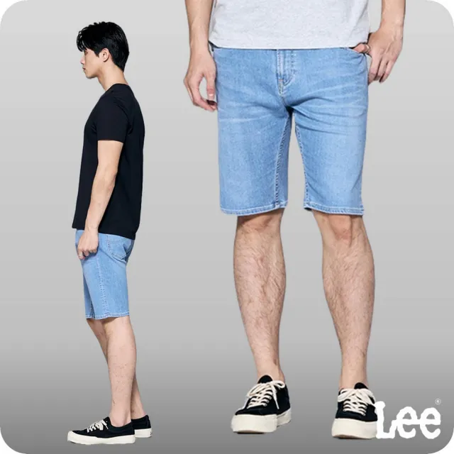 【Lee 官方旗艦】男裝 牛仔短褲 / 902 經典五口袋 淺藍洗水(LL220113260)