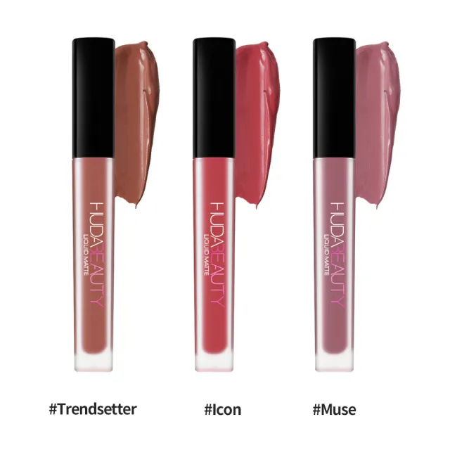 【Huda Beauty】霧面唇釉 4.2ml 多色任選(平行輸入版/ICON.MUSE.Trendsetter)