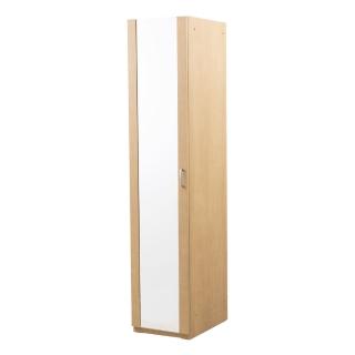 【NITORI 宜得利家居】◎附鏡衣櫥 左開 衣櫃 PORTE-T 40MS-L LBR3(附鏡衣櫥 衣櫥 衣櫃 PORTE)