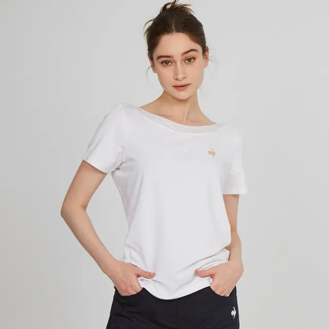 【LE COQ SPORTIF 公雞】休閒潮流短袖T恤 女款-3色-LWT22201