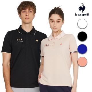 【LE COQ SPORTIF 公雞】休閒經典短袖POLO衫 男女款-4色-LWT21642 LWT22642