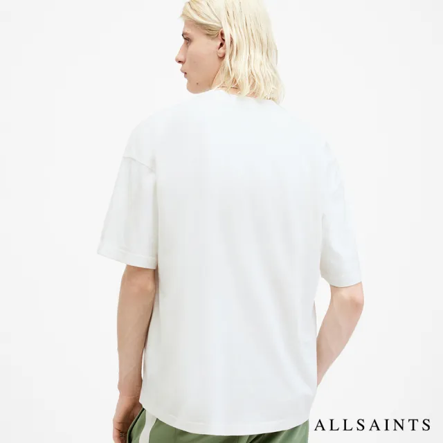 【ALLSAINTS】FEST 純棉寬鬆音樂祭塗鴉短袖T恤-白 M005PA(寬鬆版型)