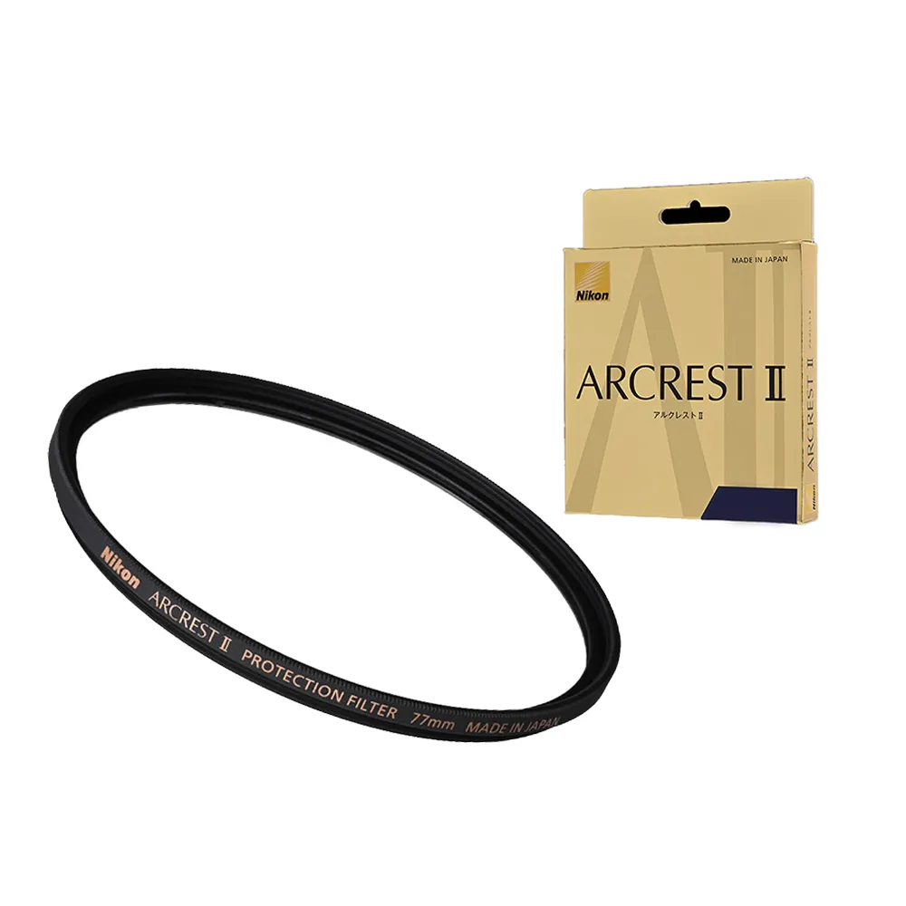 【Nikon 尼康】ARCREST II PROTECTION FILTER 77mm 保護鏡(公司貨)