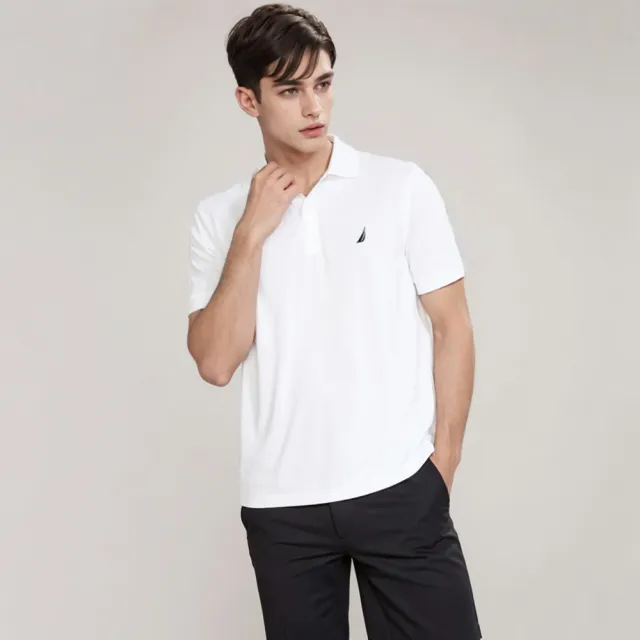 【NAUTICA】男女款 帆船 胸前小LOGO POLO衫(平輸品)