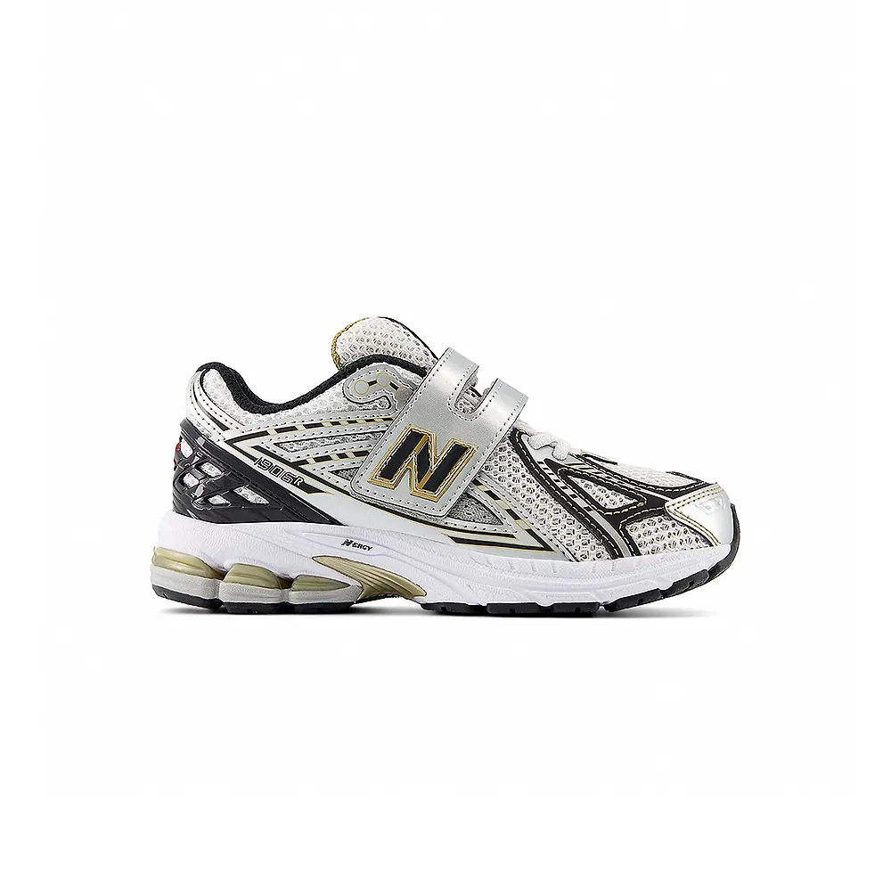 【NEW BALANCE】NB 1906R 童鞋 中童 白銀黑色 親子款 白銀黑 復古 魔鬼氈 休閒鞋 PV1906RA