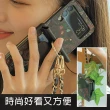 【HongXin】三星 Z Flip 4 韓版圖騰印手腕鍊繩指環手機殼