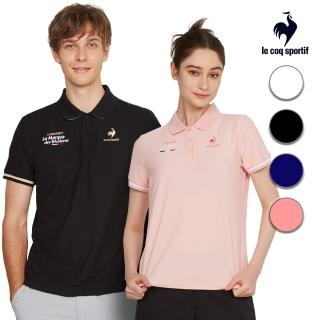 【LE COQ SPORTIF 公雞】休閒經典短袖POLO衫 男女款-4色-LWT21941 LWT22941