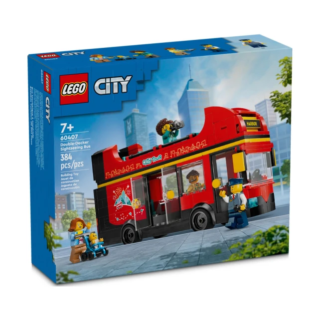 LEGO 樂高 LT60407 城市系列 - 紅色雙層觀光巴士