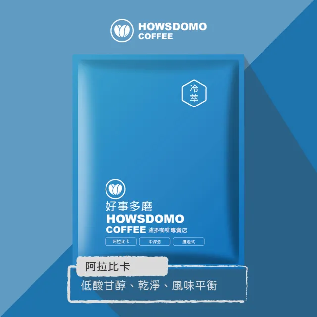 【Howsdomo】40包/冷萃/100%阿拉比卡-(浸泡式‘咖啡-中深培)