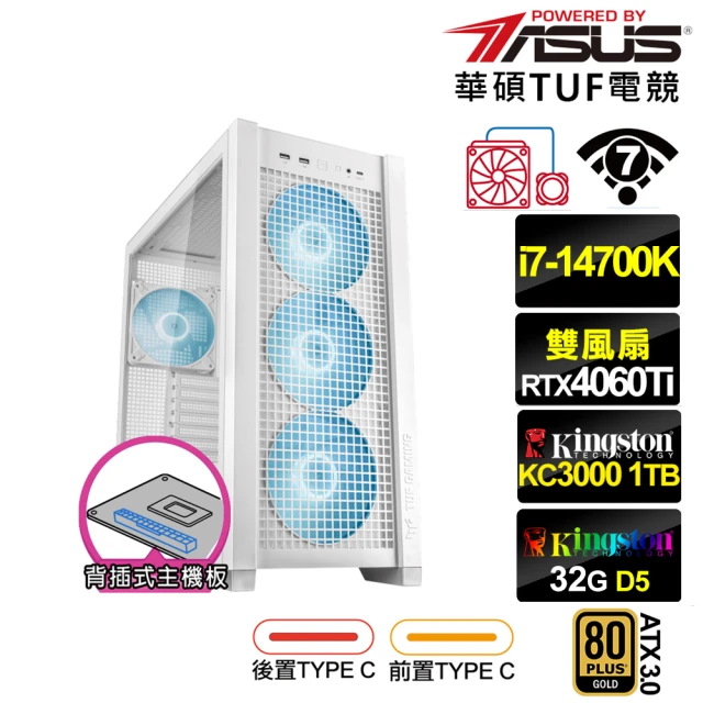 華碩平台 i5十四核RTX 4070 TI SUPER Wi