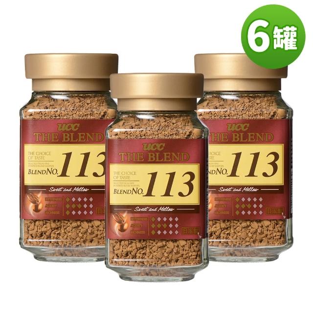 【UCC】113即溶咖啡x6罐組(90g/罐)