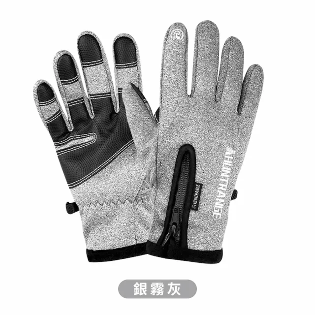 【DREAMCATCHER】可觸控禦寒防水保暖手套2入組(五指觸控/加絨加厚/機車手套/保暖手套)