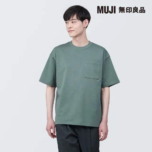 【MUJI 無印良品】男棉混涼感寬版短袖T恤(共11色)