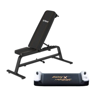 【fino】PS35B 70kg智能重訓機+全功能訓練健身椅FEP6.0(滑板大小/不佔空間/鍛鍊肌肉更全面/智能電控)