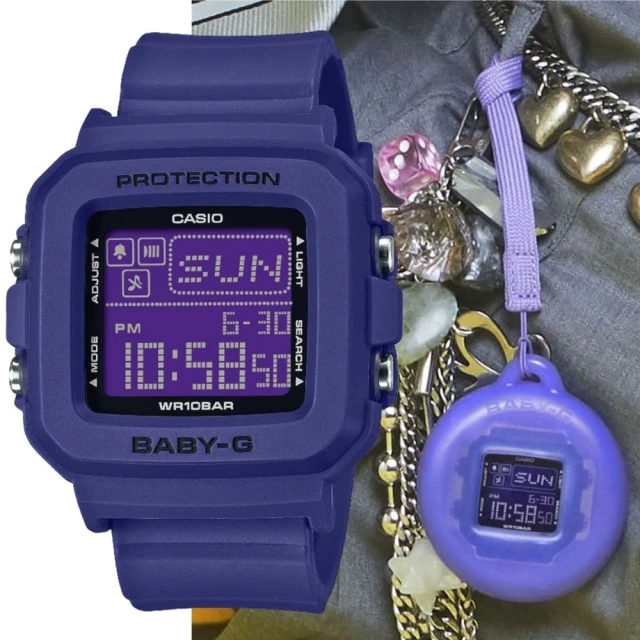 CASIO 卡西歐 BABY-G+PLUS 流行休閒 精巧數位手錶(BGD-10K-2)