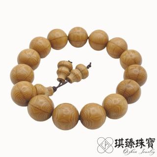 【琪臻珠寶】天然五臺山降龍六道木15mm圓珠手串手珠(六道木老料 開運平安 隨機出貨 母親節禮物)